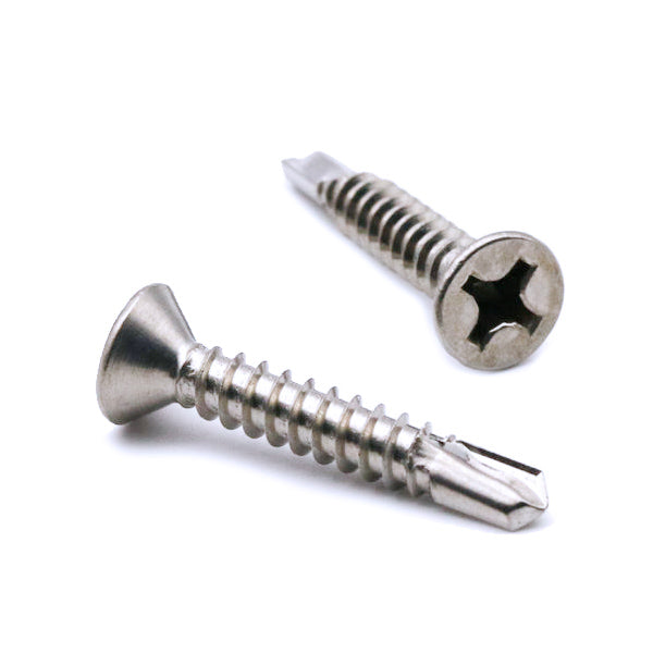 Flat Head Head Self-Drilling 410 Stainless Steel Screws