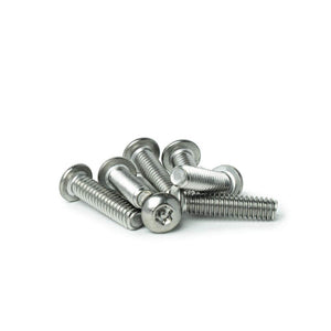 1/4-20 x 1-1/4" Button Head Torx Security Machine Screw Bolt, Includes bit, Fully Threaded, 18-8 Stainless Steel Tamper Resistant