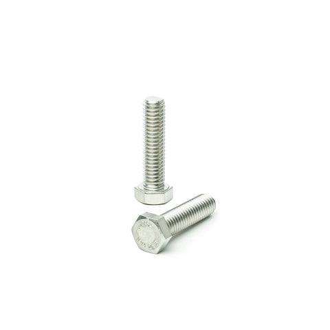 1/2"-13 x 1 1/2" Hex Head Tap Bolt Cap Screw, Stainless Steel 18-8, Fully Threaded, Bright Finish, Machine Point