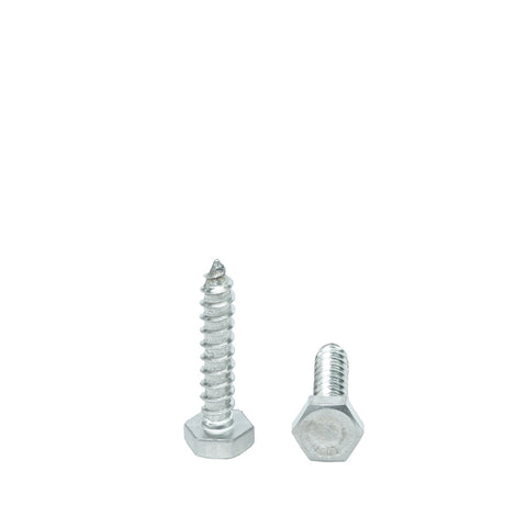 1/4-10 x 1-1/4" Hex Head Lag Bolt Screws 18-8 (304) Stainless Steel, Qty 50