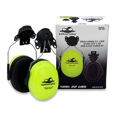 Bullhead - HP-M3 Premium Cap-Mounted Earmuff - Bridge Fasteners