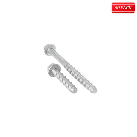 Elco - Con-Flex - 3/8" Diameter HFH, Hex Washer Head with Locking Serration (50 Per Box) (Click for Sizes/Weight) - Bridge Fasteners