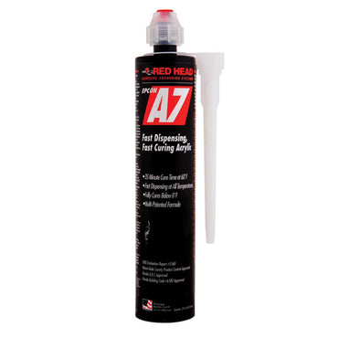 ITW Red Head 10oz A7+ Adhesive Cartridgew/ Mixing Nozzle (A7 Plus) - Bridge Fasteners