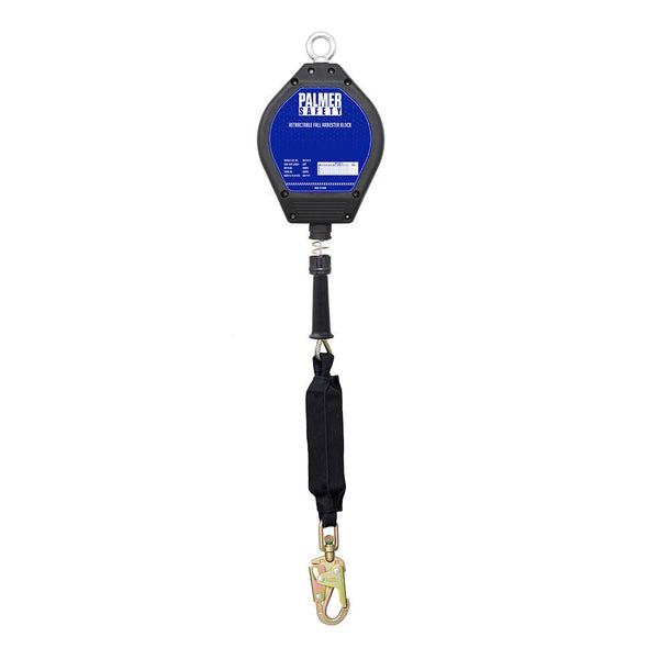 50' Self Retracting Descent Device / Self-Retracting Galvanized Cable Lifeline with Small Hook - Defender Safety Products