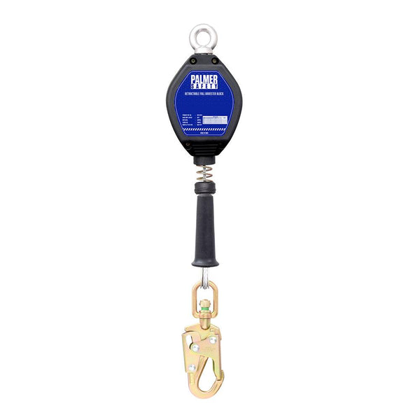 10' Self Retracting Descent Device / Self-Retracting Galvanized Cable Lifeline with Small Hook - Defender Safety Products