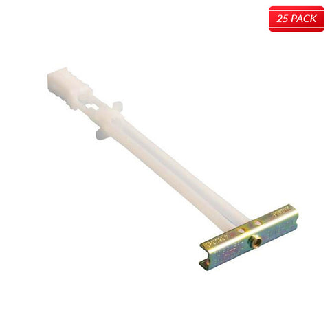 TOGGLER SNAPTOGGLE BC Toggle Anchor, Zinc-Plated Steel Channel, Made in US, 3/8" to 2-1/2" Grip Range, For 3/8"-16 UNC Fastener Size (Pack of 25) - Bridge Fasteners