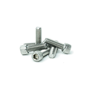 1/4 x 3/4" Socket Head Cap Screws, Full Thread, Allen Socket Drive, Stainless Steel 18-8, Bright Finish, Qty 25