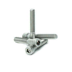 1/4 x 1-1/2" Socket Head Cap Screws, Full Thread, Allen Socket Drive, Stainless Steel 18-8, Bright Finish, Qty 25