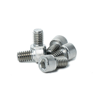 5/16 x 1/2" Socket Head Cap Screws, Full Thread, Allen Socket Drive, Stainless Steel 18-8, Bright Finish, Qty 10