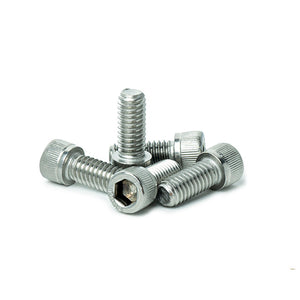 5/16 x 3/4" Socket Head Cap Screws, Full Thread, Allen Socket Drive, Stainless Steel 18-8, Bright Finish, Qty 10