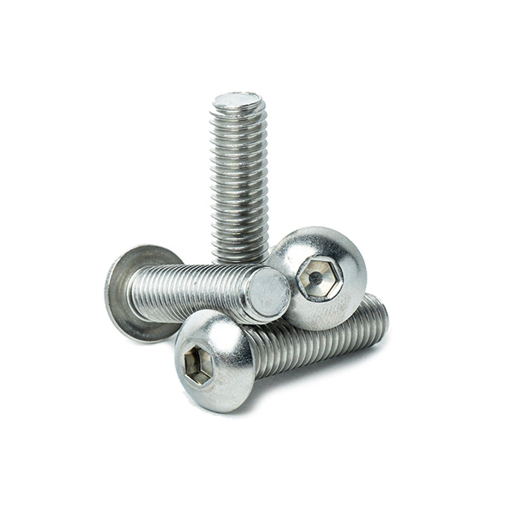 3/8 x 1-1/2 Button Head Socket Cap Screws, Allen Socket Drive, Stainl –  Bridge Fasteners