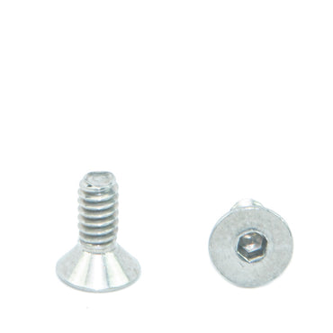 #6-32 x 3/8" Flat Head Socket Head Cap Screws, Threaded, Allen Socket Drive, Stainless Steel 18-8, Bright Finish