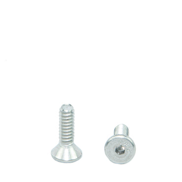 #6-32 x 1/2" Flat Head Socket Head Cap Screws, Threaded, Allen Socket Drive, Stainless Steel 18-8, Bright Finish