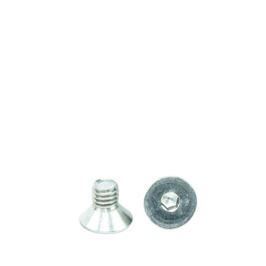 5/16" x 1/2" Flat Head Socket Head Cap Screws, Threaded, Allen Socket Drive, Stainless Steel 18-8, Bright Finish