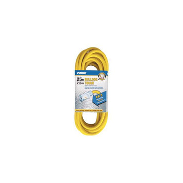 25ft 14/3 SJTOW Yellow Bulldog Tough Õ Â Cord w/Primelight Õ Â - Bridge Fasteners