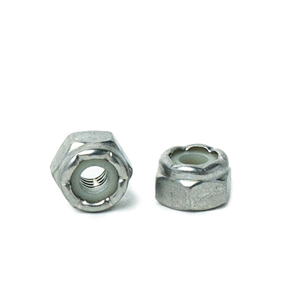 #8-32 Nylon Insert Hex Lock Nuts, (Elastic Stop Nuts) Stainless Steel 18-8, Plain Finish, Quantity 100 by Bridge Fasteners
