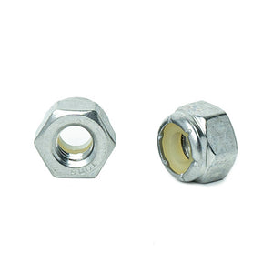 1/4"- 20 Nylon Insert Hex Lock Nuts, (Elastic Stop Nuts) Stainless Steel 18-8, Plain Finish, Quantity 100 by Bridge Fasteners