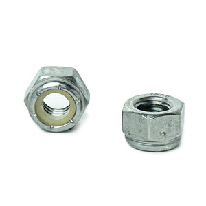 5/16"-18 Nylon Insert Hex Lock Nuts, (Elastic Stop Nuts) Stainless Steel 18-8, Plain Finish, Quantity 50 by Bridge Fasteners