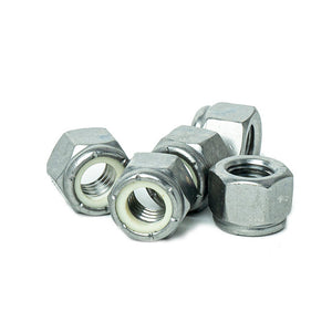 3/8" -16 Nylon Insert Hex Lock Nuts, (Elastic Stop Nuts) Stainless Steel 18-8, Plain Finish, Quantity 50 by Bridge Fasteners