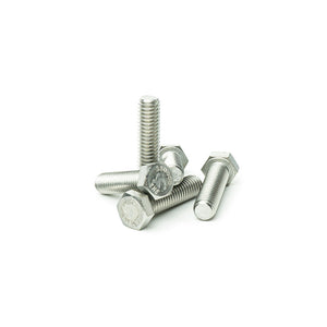 3/8"-16 x 1 1/2" Hex Head Tap Bolt Cap Screw, Stainless Steel 18-8, Fully Threaded, Bright Finish, Machine Point