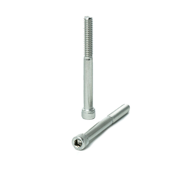 1/4 x 2-1/2" Socket Head Cap Screws, Full Thread, Allen Socket Drive, Stainless Steel 18-8, Bright Finish, Qty 25