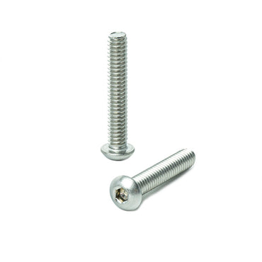 1/4 - 20 x 1-1/2" Button Head Socket Cap Screws, Allen Socket Drive, Stainless Steel 18-8, Full Thread, Bright Finish, Machine Thread