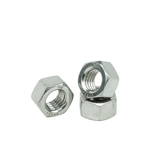 5/8" - 11 Hex Nuts Coarse, Stainless Steel 18-8, Plain Finish, Quantity 10