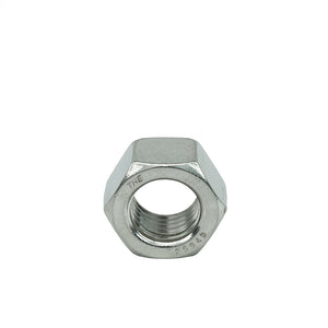 7/8" - 9 Hex Nuts Coarse, Stainless Steel 18-8, Plain Finish, Quantity 5