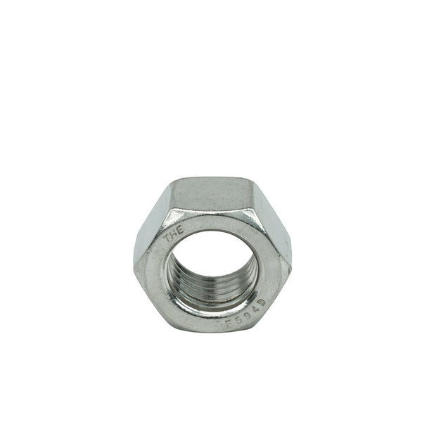 7/8" - 9 Hex Nuts Coarse, Stainless Steel 18-8, Plain Finish, Quantity 5