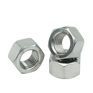 7/8" - 9 Hex Nuts Coarse, Stainless Steel 18-8, Plain Finish, Quantity 5