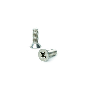 1/4-20 x 3/4" Flat Head Machine Screws, Phillips Drive, Stainless Steel 18-8, Full Thread, Bright Finish, Machine Thread
