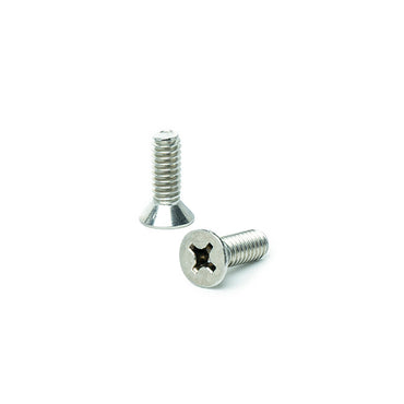 #10-24 x 3/4" Flat Head Machine Screws, Phillips Drive, Stainless Steel 18-8, Full Thread, Bright Finish, Machine Thread