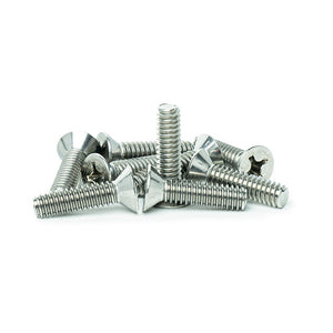 1/4-20 x 3/4" Flat Head Machine Screws, Phillips Drive, Stainless Steel 18-8, Full Thread, Bright Finish, Machine Thread