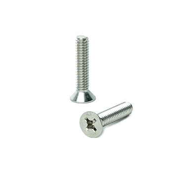 1/4-20 x 1-1/4" Flat Head Machine Screws, Phillips Drive, Stainless Steel 18-8, Full Thread, Bright Finish, Machine Thread