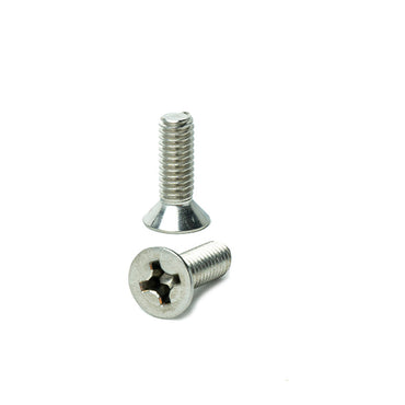 5/16-18 x 1" Flat Head Machine Screws, Phillips Drive, Stainless Steel 18-8, Full Thread, Bright Finish, Machine Thread