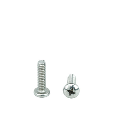 #10-24 x 3/4" Pan Head Machine Screws, Phillips Drive, Stainless Steel 18-8, Full Thread, Bright Finish, Machine Thread,