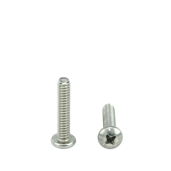 #10-24 x 1" Pan Head Machine Screws, Phillips Drive, Stainless Steel 18-8, Full Thread, Bright Finish, Machine Thread