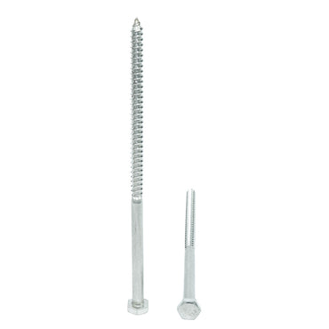 1/4-10 x 5-1/2" Hex Head Lag Bolt Screws 18-8 (304) Stainless Steel, Qty 15