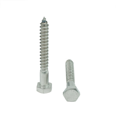 1/2 x 3" Hex Head Lag Bolt Screws 18-8 (304) Stainless Steel, Qty 20
