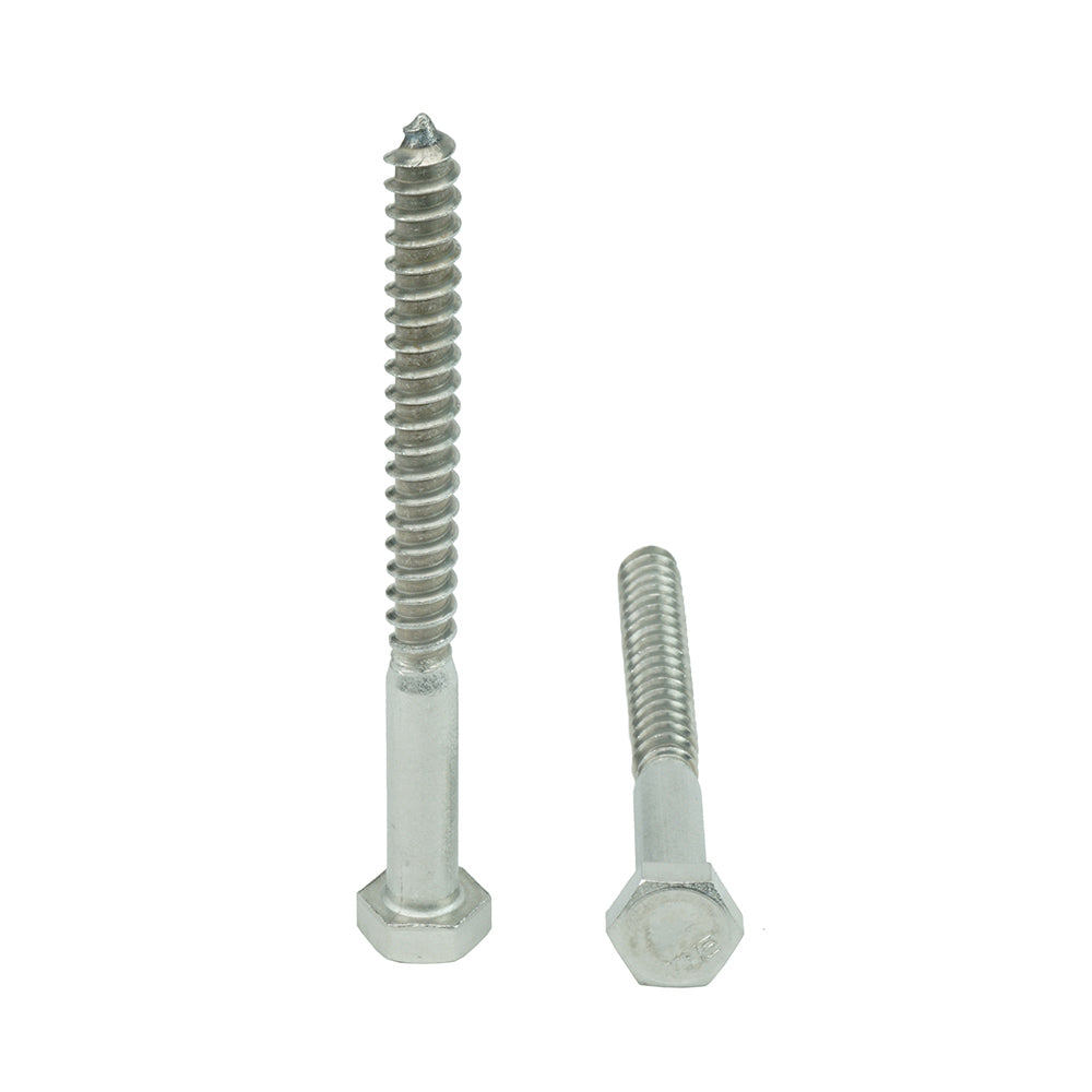 Paulin 5/16 x 3-inch Hex Head Lag Bolt - 18.8 Stainless Steel | The Paulin 5/16 x 3-inch Hex Head Lag Bolt - 18.8 Stainless Steel | The