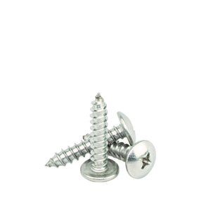 #8 x 1" Truss Head Phillips Sheet Metal Screws Self Tapping,18-8 Stainless Steel, Full Thread, Qty 100