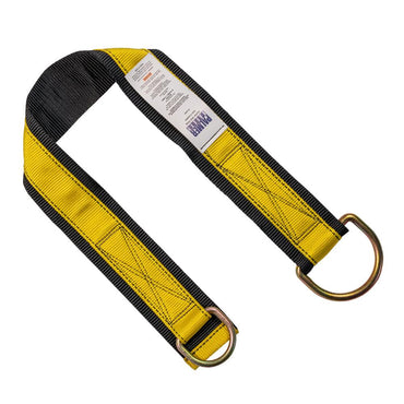 Wide Anchor Cross Arm Strap with large D-ring pass-through and small D-ring (Available in 4' 6' 8' 10' 12' 14' 16') - Defender Safety Products