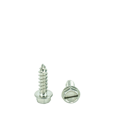 #14 x 3/4" Hex Washer Head Sheet Metal Screws Self Tapping, 18.8 Stainless Steel, Full Thread