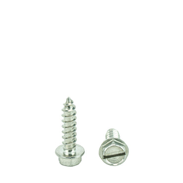 #10 x 3/4" Hex Washer Head Sheet Metal Screws Self Tapping, 18.8 Stainless Steel, Full Thread