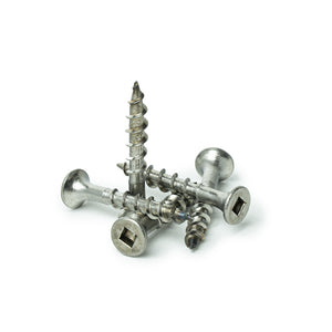 #8 x 1-1/4" Deck Screws, 18-8 Stainless Steel, Square Drive, Bugle Head, Type 17 Wood Cutting Point Quantity