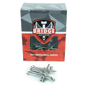 #8 x 2-1/2" Deck Screws, 18-8 Stainless Steel, Square Drive, Bugle Head, Type 17 Wood Cutting Point Quantity