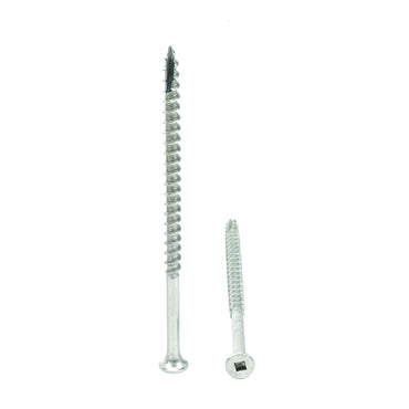 #10 x 4" Deck Screws, 18-8 Stainless Steel, Square Drive, Bugle Head, Type 17 Wood Cutting Point