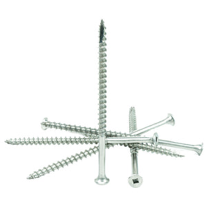 #10 x 4" Deck Screws, 18-8 Stainless Steel, Square Drive, Bugle Head, Type 17 Wood Cutting Point