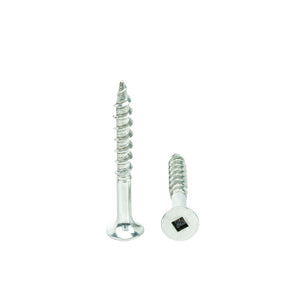 #12 x 2" Deck Screws, 18-8 Stainless Steel, Square Drive, Bugle Head, Type 17 Wood Cutting Point