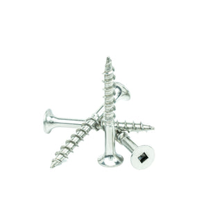 #12 x 2" Deck Screws, 18-8 Stainless Steel, Square Drive, Bugle Head, Type 17 Wood Cutting Point